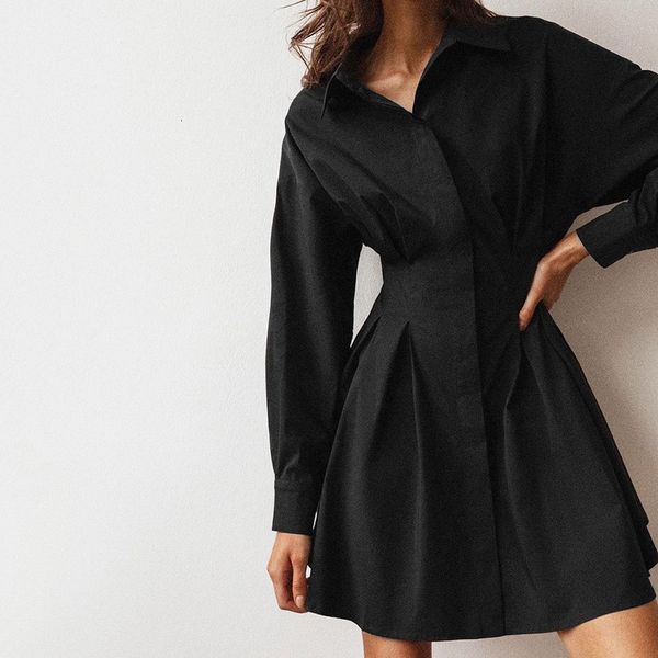 new 2021 spring shirt style long sleeve turn down collar women mini high waist cotton linen vestidos z28z, Black;gray
new 2021 spring shirt style long sleeve turn down collar women mini high waist cotton linen vestidos z28z, Black;gray