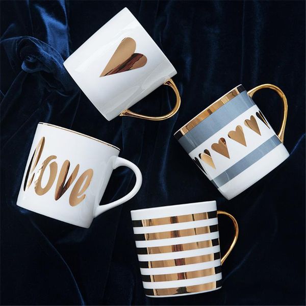 creative ceramic coffee mug breakfast milk cups love star stripe pattern gold plating handle mug home office drinkware gift
creative ceramic coffee mug breakfast milk cups love star stripe pattern gold plating handle mug home office drinkware gift