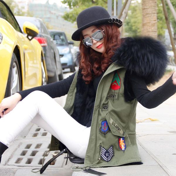 women winter real fur vest 2020 new sleeveless natural raccoon fur collar hooded parka british style army green gilets, Black;white
women winter real fur vest 2020 new sleeveless natural raccoon fur collar hooded parka british style army green gilets, Black;white