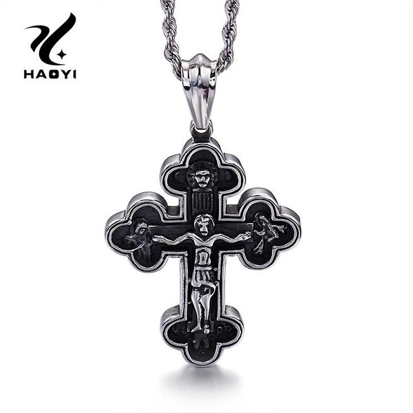pendant necklaces stainless steel jesus christ cross necklace for men fashion personality male jewelry accessories, Silver
pendant necklaces stainless steel jesus christ cross necklace for men fashion personality male jewelry accessories, Silver