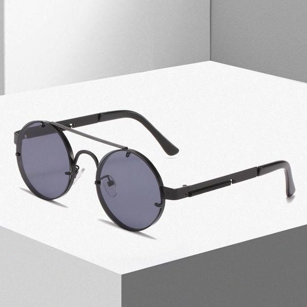 punk metal double beam men's personalized spring leg women's round frame sunglasses designer jjkd, White;black
punk metal double beam men's personalized spring leg women's round frame sunglasses designer jjkd, White;black