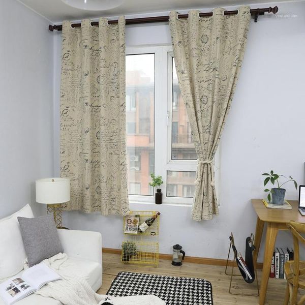 curtain & drapes manuscript pattern curtains for living room blinds bedroom bay window cotton linen finished cloth grommet 140x215cm1
curtain & drapes manuscript pattern curtains for living room blinds bedroom bay window cotton linen finished cloth grommet 140x215cm1