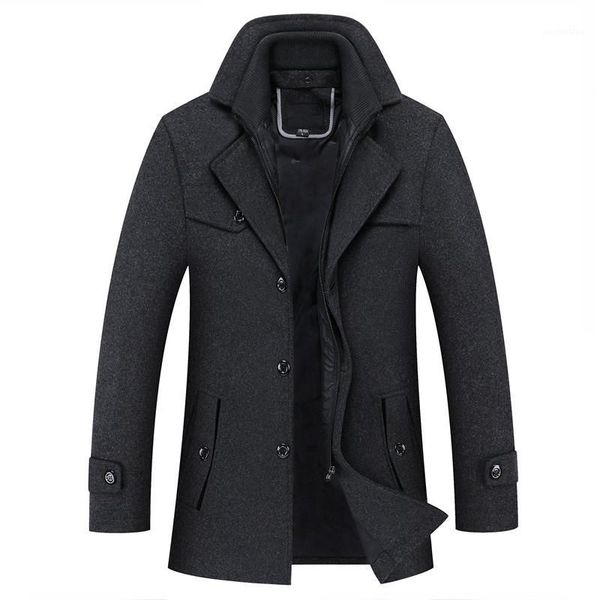 winter men's wool jacket warm business casual solid color jacket wool large size men's coat1, Black
winter men's wool jacket warm business casual solid color jacket wool large size men's coat1, Black