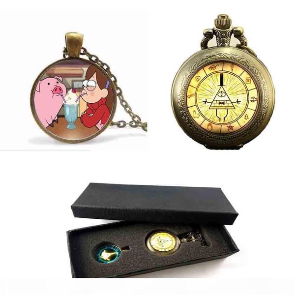 whole salesteampunk gravity falls mabel pig bill cipher wheel friends gift pendant necklace pocket watch box 1pcs lot antique display, Silver
whole salesteampunk gravity falls mabel pig bill cipher wheel friends gift pendant necklace pocket watch box 1pcs lot antique display, Silver