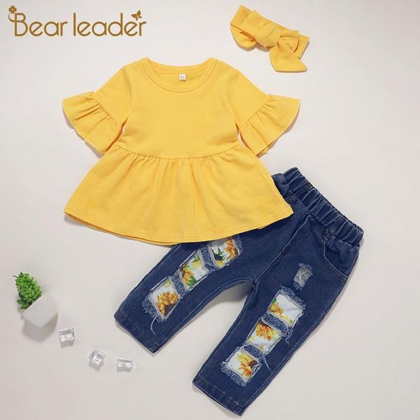 clothing sets bear leader girls baby fashion summer kids casual and floral jeans outfits lovely clothes with headband, White
clothing sets bear leader girls baby fashion summer kids casual and floral jeans outfits lovely clothes with headband, White