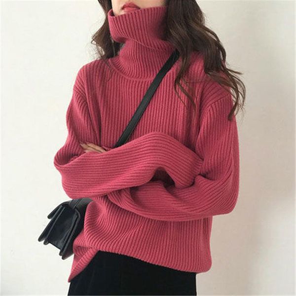 women sweater autumn winter spring knitted turtleneck sweater black yellow green loose plus size pullover femme jumper, White;black
women sweater autumn winter spring knitted turtleneck sweater black yellow green loose plus size pullover femme jumper, White;black