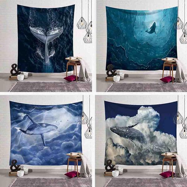 ocean whale printed wall hanging tapestry shark blue sky sea tapestries boho bedspread yoga mat beach blanket home decorative
ocean whale printed wall hanging tapestry shark blue sky sea tapestries boho bedspread yoga mat beach blanket home decorative