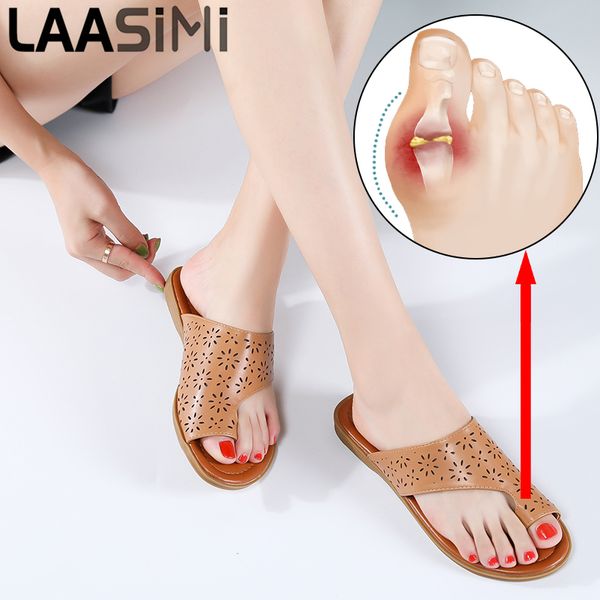 laasimi 2020 summer women slippers bunion sandals casual flat slip on shoes female flip flops women slides orthopedic corrector x1020, Black
laasimi 2020 summer women slippers bunion sandals casual flat slip on shoes female flip flops women slides orthopedic corrector x1020, Black