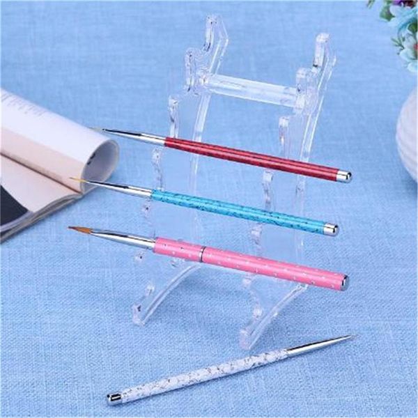 nail art equipment 6 layers holder brush tool clear acrylic uv gel display showing multifunctional, Silver 
nail art equipment 6 layers holder brush tool clear acrylic uv gel display showing multifunctional, Silver