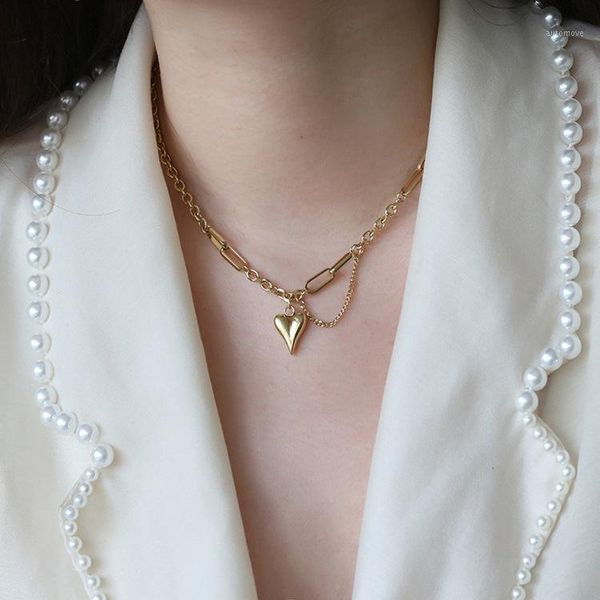 womens titanium steel love necklace female small peach heart clavicle chain for party jewelry gifts1, Silver
womens titanium steel love necklace female small peach heart clavicle chain for party jewelry gifts1, Silver