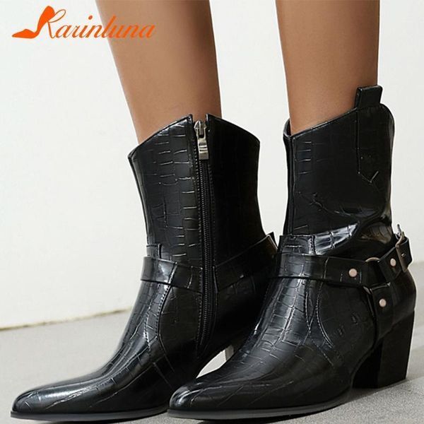boots fashion brand women shoes vintage pointed toe buckle straps chunky heels zipper solid autumn female shoes1, Black
boots fashion brand women shoes vintage pointed toe buckle straps chunky heels zipper solid autumn female shoes1, Black