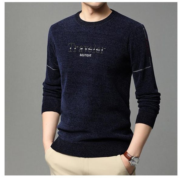 men's sweaters chenille sweater winter round neck plus velvet padded warm bottoming shirt knitted middle-aged wear, White;black
men's sweaters chenille sweater winter round neck plus velvet padded warm bottoming shirt knitted middle-aged wear, White;black