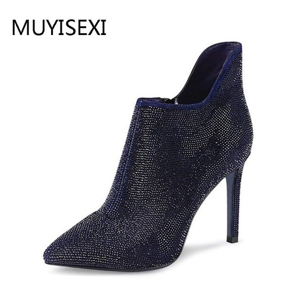 boots ankle for women sheepskin crystal pointed toe high heel rhinestone woman party shoes plgz03 muyis, Black
boots ankle for women sheepskin crystal pointed toe high heel rhinestone woman party shoes plgz03 muyis, Black