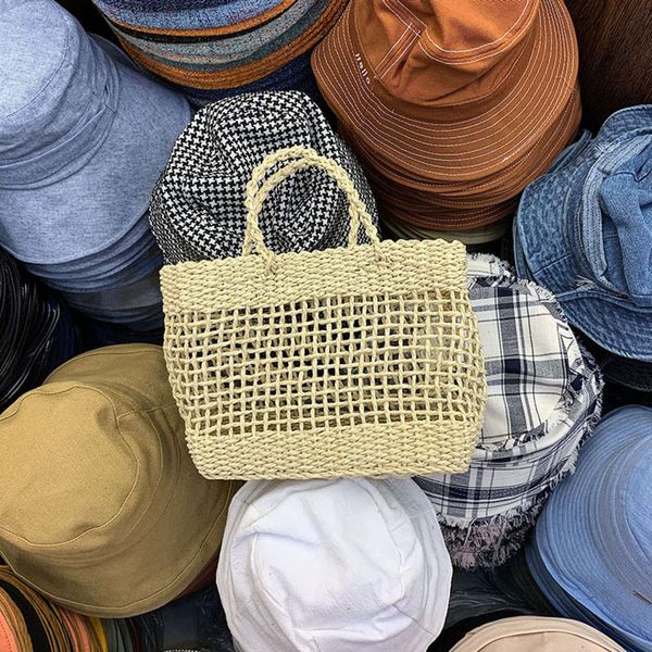 forest yuansu straw women's holiday woven bag, hollow out literature and art hand-held square bag, Blue;gray
forest yuansu straw women's holiday woven bag, hollow out literature and art hand-held square bag, Blue;gray