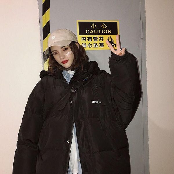 women's down & parkas medium-long style women thicker keep warm hooded with pockets zippers drawstring students korean classic, Black
women's down & parkas medium-long style women thicker keep warm hooded with pockets zippers drawstring students korean classic, Black