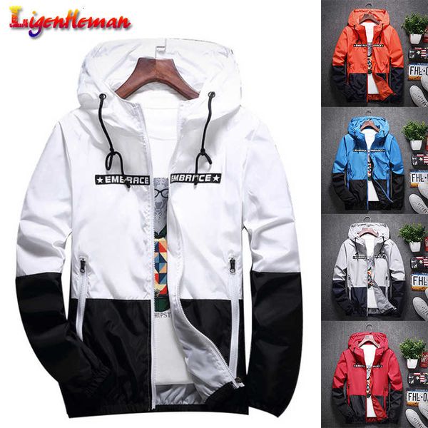 spring autumn hooded light waterproof bomber new zipper thin coat men casual slim patchwork windbreaker jacket, Black;brown
spring autumn hooded light waterproof bomber new zipper thin coat men casual slim patchwork windbreaker jacket, Black;brown