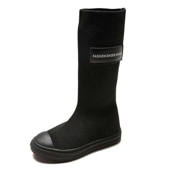 2019 winter children knee-high knited little black toddler girls sock boots kid outdoor shoes slip-on, Black;red
2019 winter children knee-high knited little black toddler girls sock boots kid outdoor shoes slip-on, Black;red