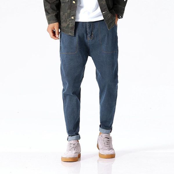 2020 fashion new brand men's harem jeans casual loose denim pants men hip hop rap baggy jeans male jogger trousers1, Blue
2020 fashion new brand men's harem jeans casual loose denim pants men hip hop rap baggy jeans male jogger trousers1, Blue
