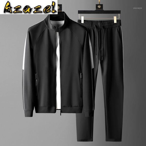azazel splicing design mens suits 2 pieces luxury stand collar casual sport zipper male sweatshirts elastic waist slim man pants1, Gray
azazel splicing design mens suits 2 pieces luxury stand collar casual sport zipper male sweatshirts elastic waist slim man pants1, Gray