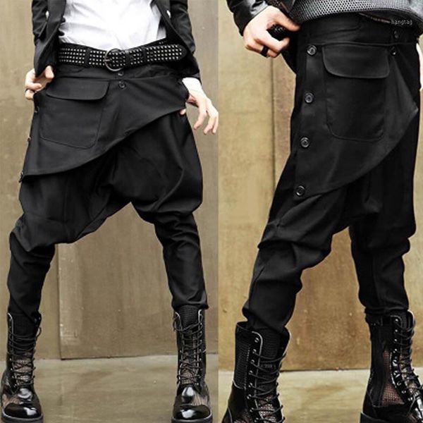 men's pants wholesale-2021 avant-garde low drop crotch men's casual baggy harem culotte sweatpants ankle length m-2xl1, Black
men's pants wholesale-2021 avant-garde low drop crotch men's casual baggy harem culotte sweatpants ankle length m-2xl1, Black