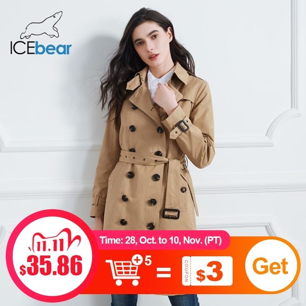 icebear women spring lapel windbreaker fashion double breasted women's trench coat quality women clothing gwf20023d 201103, Tan;black
icebear women spring lapel windbreaker fashion double breasted women's trench coat quality women clothing gwf20023d 201103, Tan;black