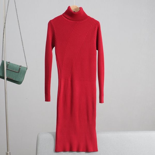 2021 new autumn winter women basic turtleneck pullover sweater slim fit knitted long midi dress ribbedvestidos feminino wfib, Black;gray
2021 new autumn winter women basic turtleneck pullover sweater slim fit knitted long midi dress ribbedvestidos feminino wfib, Black;gray