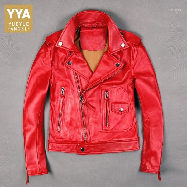 brand women lapel genuine leather jacket slim fit long sleeve sheepskin coat fashion red motorcycle short outerwear1, Black;brown
brand women lapel genuine leather jacket slim fit long sleeve sheepskin coat fashion red motorcycle short outerwear1, Black;brown