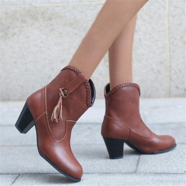 2020 new women's shoes winter polished high-heeled women's boots thick heel plus velvet riding boots retro leather women, Black
2020 new women's shoes winter polished high-heeled women's boots thick heel plus velvet riding boots retro leather women, Black