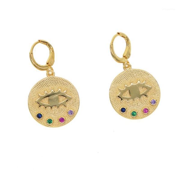 geometric coin gold color earring for women rainbow cz engraved evil eye lucky symbol dangling earrings1, Silver
geometric coin gold color earring for women rainbow cz engraved evil eye lucky symbol dangling earrings1, Silver