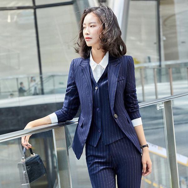 elegant striped formal styles women business suits pantsuits office work wear professional female autumn winter blazers set, White
elegant striped formal styles women business suits pantsuits office work wear professional female autumn winter blazers set, White