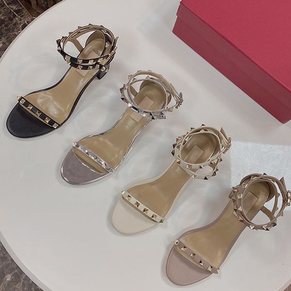 women's leather stud sandals sandals summer high heels rivet shoes women's party shoes 6.0cm with box size 35-42, Black
women's leather stud sandals sandals summer high heels rivet shoes women's party shoes 6.0cm with box size 35-42, Black