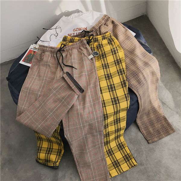 new youth streetwear black plaid joggers 2021 mens straight harem pants men korean hip hop trousers plus size jdkz
new youth streetwear black plaid joggers 2021 mens straight harem pants men korean hip hop trousers plus size jdkz