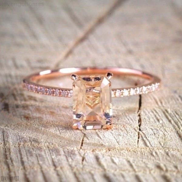 set morganite rings 18k slim princess rose gold proposal gift clear diamond jewelry birthday party engagement wedding ba, Silver
set morganite rings 18k slim princess rose gold proposal gift clear diamond jewelry birthday party engagement wedding ba, Silver