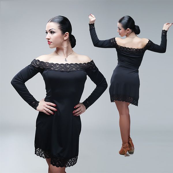 latin dance dress for ladies black backless lace dress female women square latino indian chacha flamenco dress b36, Black;red
latin dance dress for ladies black backless lace dress female women square latino indian chacha flamenco dress b36, Black;red