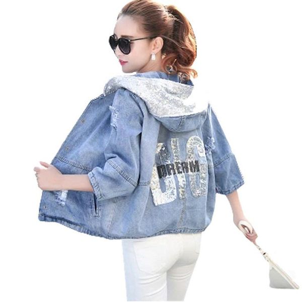 autumn spring jacket ladies sequins jean coat outwear plus size denim jacket oversized denim female hole 3xl, Black;brown
autumn spring jacket ladies sequins jean coat outwear plus size denim jacket oversized denim female hole 3xl, Black;brown