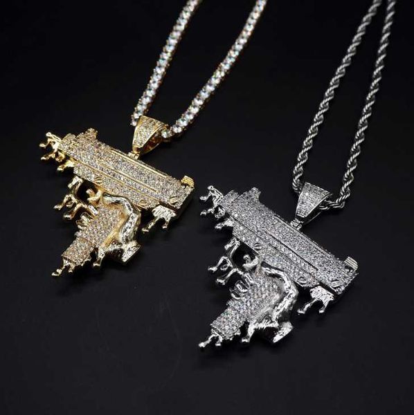 zircon inlaid hand gun water drop pendant hip hop hip hop street style men's necklace, Silver
zircon inlaid hand gun water drop pendant hip hop hip hop street style men's necklace, Silver