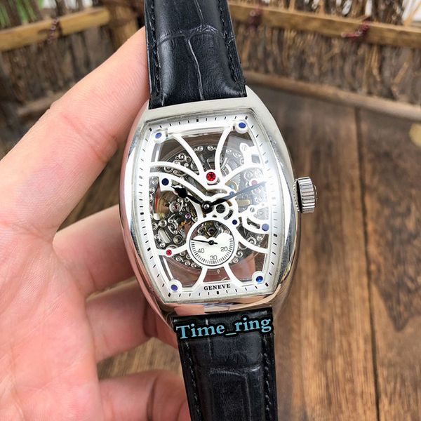 edition 8880 b sg sqt skeleton dial silver steel case automatic mechanical movement mens watch black leather strap designer watches, Slivery;brown
edition 8880 b sg sqt skeleton dial silver steel case automatic mechanical movement mens watch black leather strap designer watches, Slivery;brown