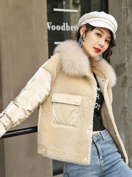 women's fur & faux 90% white duck down women's winter jackets 100% genuine wool coat collar female jacket vetement femme zjt15271, Black
women's fur & faux 90% white duck down women's winter jackets 100% genuine wool coat collar female jacket vetement femme zjt15271, Black