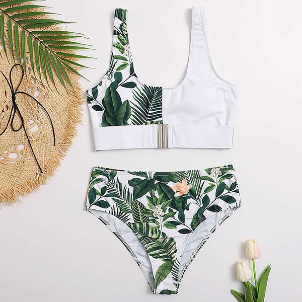women's split swimsuit print new separate swimwear bikini for ladies, White;black
women's split swimsuit print new separate swimwear bikini for ladies, White;black