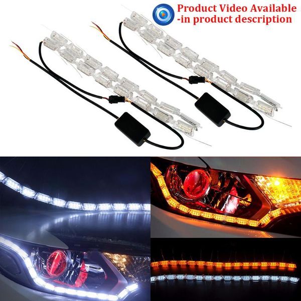 other lighting system 2pcs 16smd yellow sequential flowing driving strip light led drl daytime running switchback headlights bright turn sig
other lighting system 2pcs 16smd yellow sequential flowing driving strip light led drl daytime running switchback headlights bright turn sig
