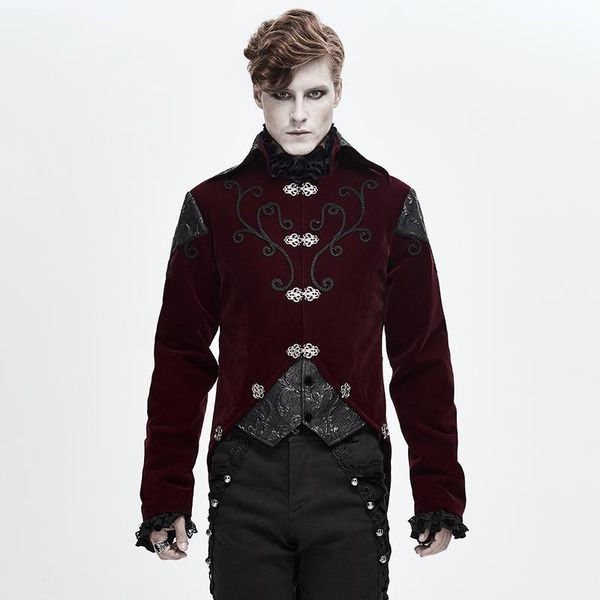 mens tailcoat jacket goth steampunk uniform praty outwear coat men's red coat trench vintage cosplay1, Tan;black
mens tailcoat jacket goth steampunk uniform praty outwear coat men's red coat trench vintage cosplay1, Tan;black