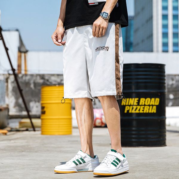 shorts summer trendy student loose thin 5-cent casual tooling men's sports pants, White;black
shorts summer trendy student loose thin 5-cent casual tooling men's sports pants, White;black