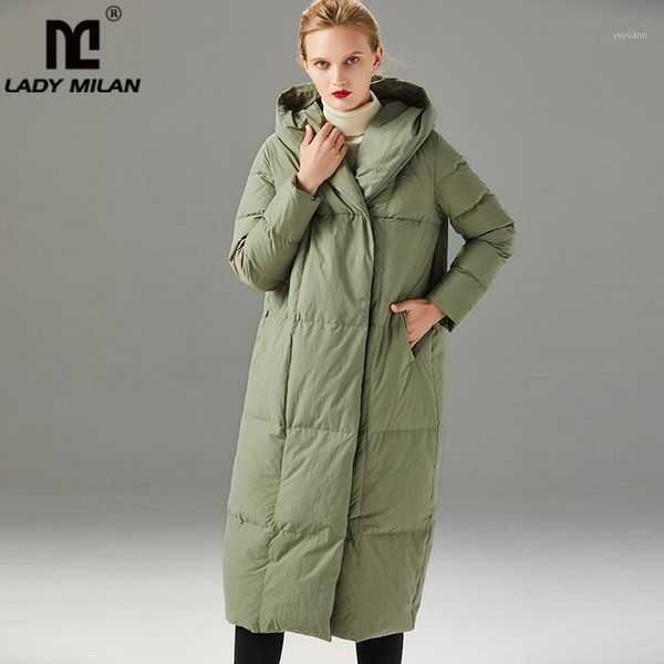 women's winter runway down coats hooded collar white duck down thick warm parkas fashion long outerwear1, Black
women's winter runway down coats hooded collar white duck down thick warm parkas fashion long outerwear1, Black