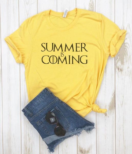 summer is coming women tshirt cotton casual funny t shirt lady yong girl tee 5 colors drop ship s-604, White
summer is coming women tshirt cotton casual funny t shirt lady yong girl tee 5 colors drop ship s-604, White