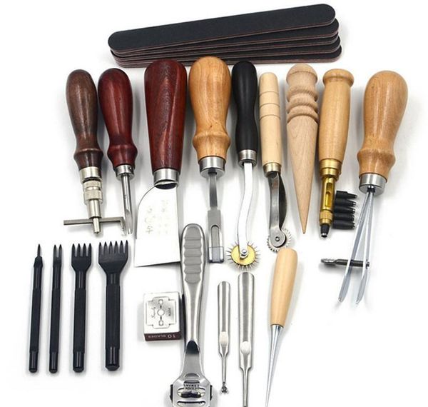 18pcs/set leather craft punch tools kit stitching carving working se bbylie garden2010
18pcs/set leather craft punch tools kit stitching carving working se bbylie garden2010