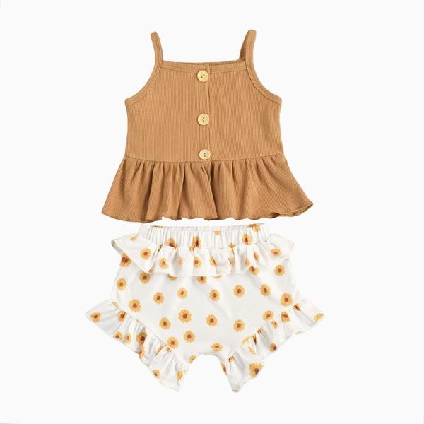toddler baby girls 2pcs summer outfits sleeveless spaghetti straps button ruffle elastic daisy floral short pants casual set, White
toddler baby girls 2pcs summer outfits sleeveless spaghetti straps button ruffle elastic daisy floral short pants casual set, White