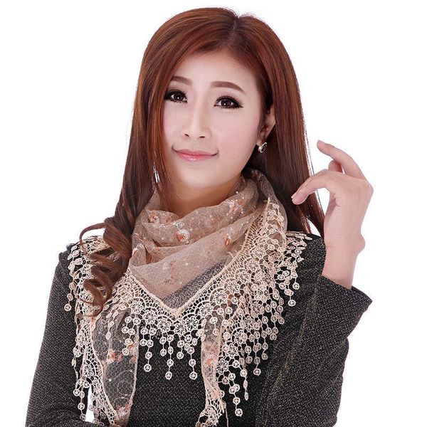 scarves women triangle shawl fashion wrap lady lace sheer floral printing autumn winter accessories, Blue;gray
scarves women triangle shawl fashion wrap lady lace sheer floral printing autumn winter accessories, Blue;gray