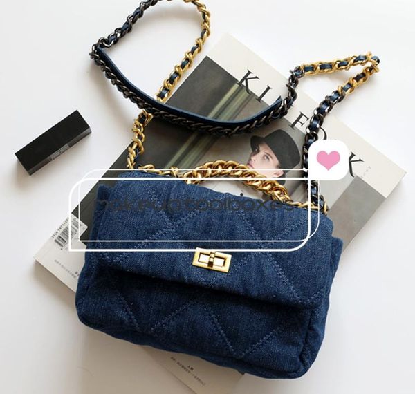 women's luxury design classic denim canvas diamond lattice quilted flap bag handbag satchels with gold chain
women's luxury design classic denim canvas diamond lattice quilted flap bag handbag satchels with gold chain