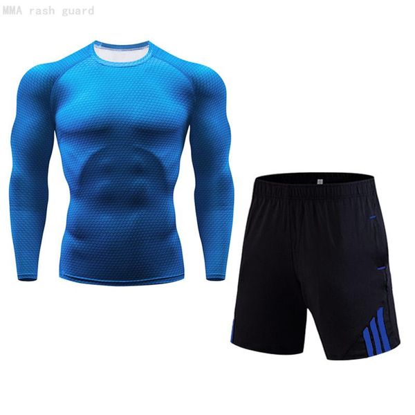 мужская бодибилдинг футболка бег шорты 2 шт tracksuit фитнес мужчины compression топ с длинным рукавом быстросохнущие gym одежды, Black;blue
мужская бодибилдинг футболка бег шорты 2 шт tracksuit фитнес мужчины compression топ с длинным рукавом быстросохнущие gym одежды, Black;blue