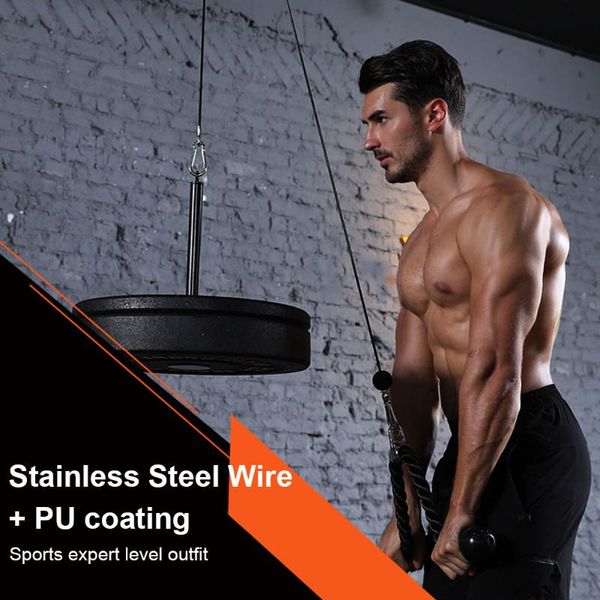 accessories gym home fitness wire rope length adjustable heavy duty steel wirerope thick 5mm for pulley cable machine
accessories gym home fitness wire rope length adjustable heavy duty steel wirerope thick 5mm for pulley cable machine
